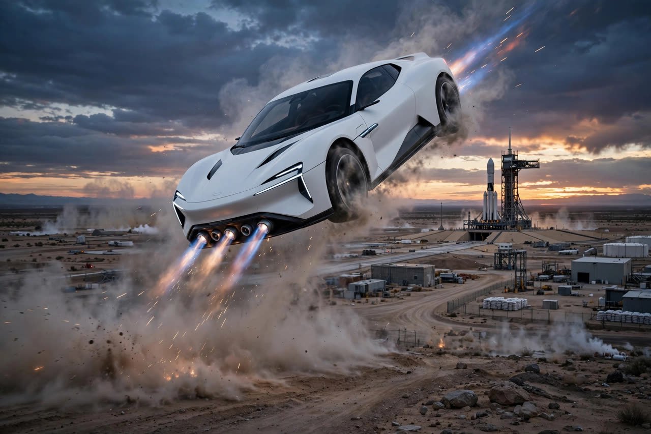 Tesla Roadster 2026: Elon Musk's Flying Car Leaves the Ground at SpaceX Texas Event